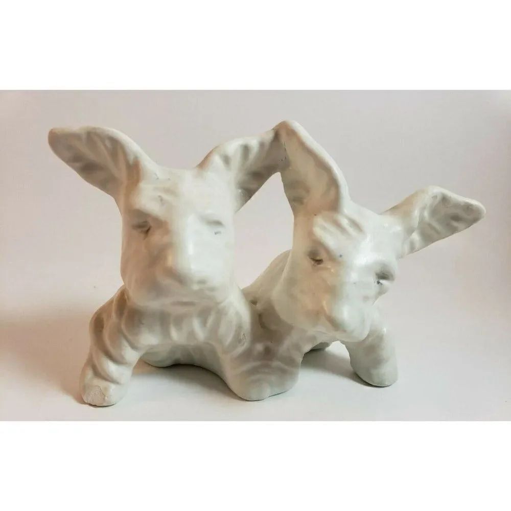 Scottish Terrier Vintage Ceramic Scottie Dogs Puppies Figurines Mini Collectible
